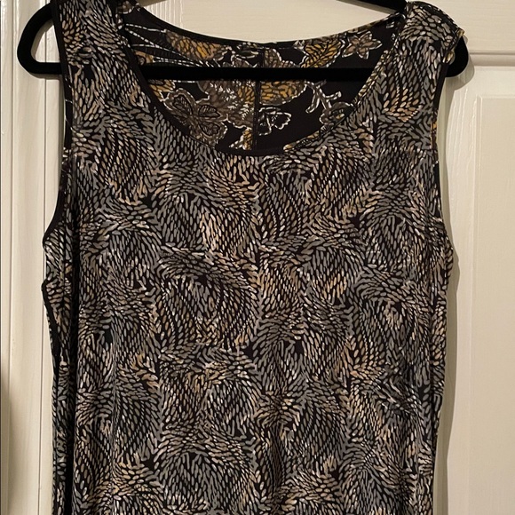 Attitudes by Renee Black and Gold Floral Maxi Dress - Picture 6 of 8